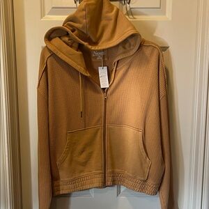 Natural Reflections Tan Zip up Hoodie